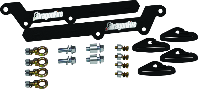 Kawasaki KRX1000 Harness Anchor - DragonFire Racing - Black - `21-`27